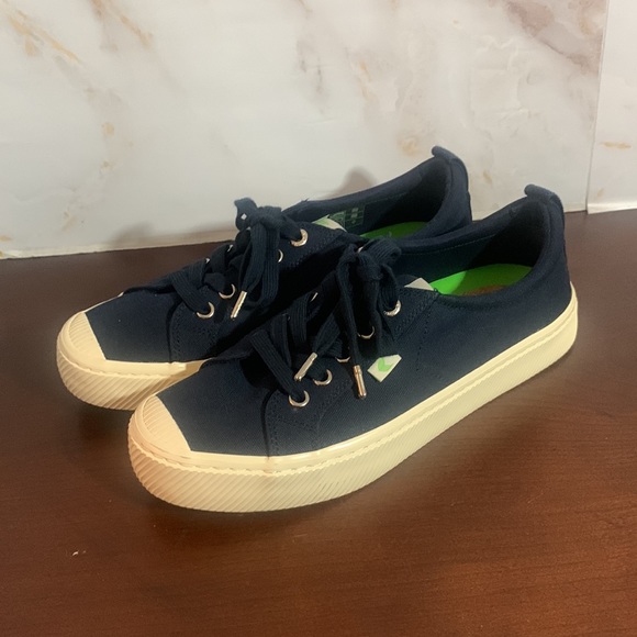 Cariama Women Low Top Navy Canvas Sneakers size 8.5 - Picture 5 of 10
